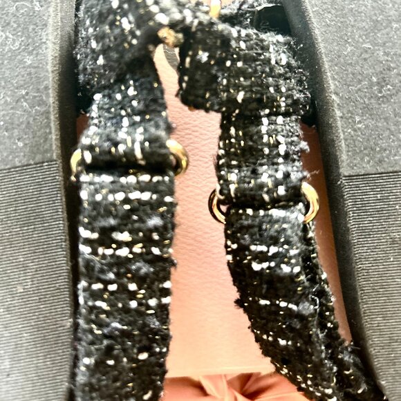 Stuart Weitzman Vail Sport Black Tweed Sandals - Size 6.5 - Excellent Condition - Picture 12 of 16